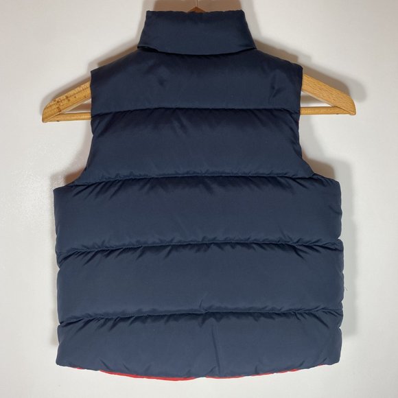 Polo Ralph Lauren Youth Vest Classic Pony Reversible Zip Puffer Navy Sz 4/4T - Picture 2 of 11